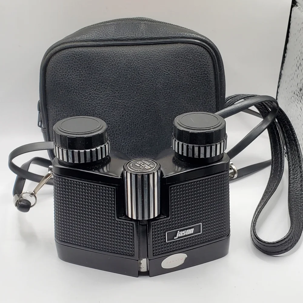 Vintage Jason Binoculars 8x20 Wide 8.2 100 yds model 110 with bag